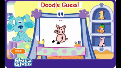 Blues Clues Doodle Doodle Guess and Draw Animation Nick Jr Nickjr Game Play Gameplay