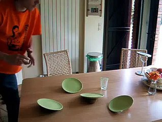 Ping pong, plates, and a pack of gravity