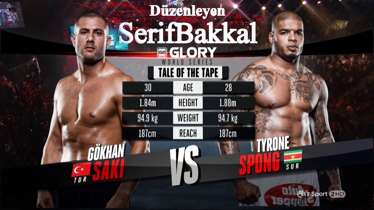 Gökhan Saki - Tyrone Spong GLORY 15 İstanbul (Bilgehan Demir Anlatımı)