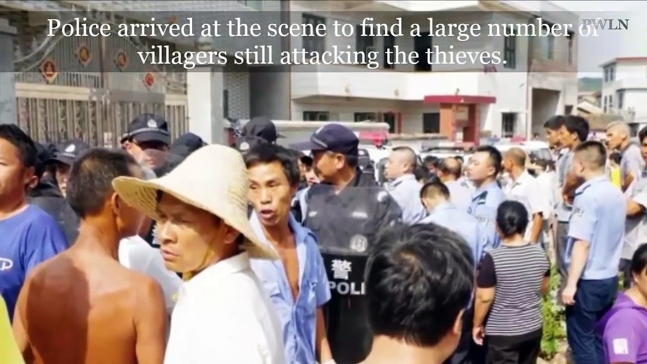 Dog Thieves Beaten for 9 Hours by people & Tie the dead animals' bodies around their necks in China