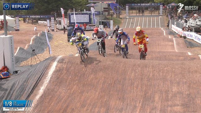 REPLAY 1/8 FINALES CHALLENGE NATIONAL 20 BMX 2015 MASSY 5 JUILLET 2015