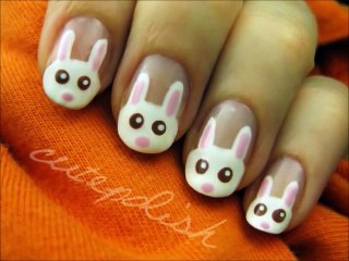 Cute Bunny Nail Art