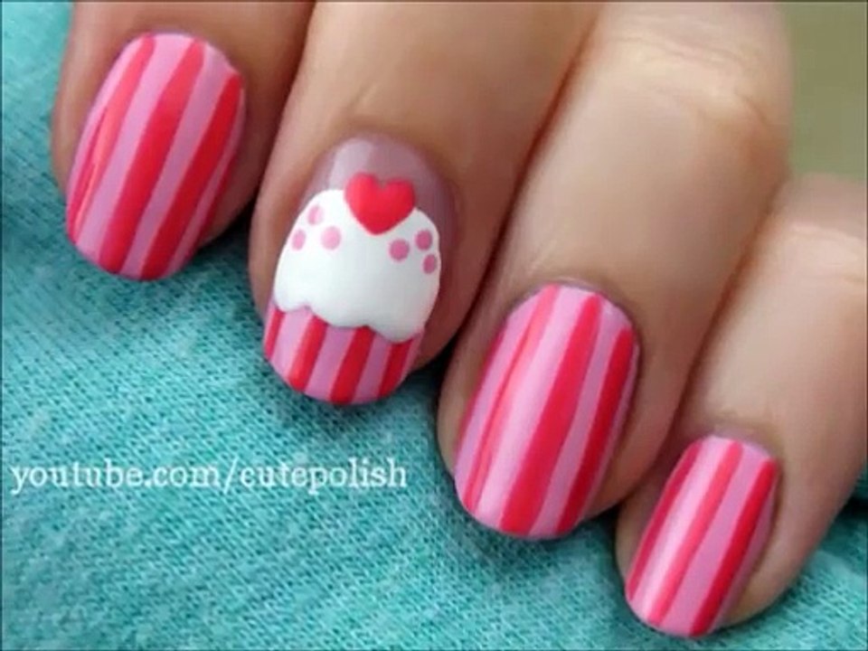 Cute Cupcake Nail Art