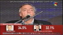 ARCHIVO DIFILM ELECCIONES 2009 NESTOR KIRCHNER ASUME DERROTA 29/06/09