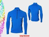 Berghaus Men's Technical Longsleeve Zip Neck Baselayer T-Shirt - Big Blue X-Large
