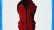 H2H Mens Sleeveless Hoodie Zip-up Vest RED Asia L (CMOHOSL01)