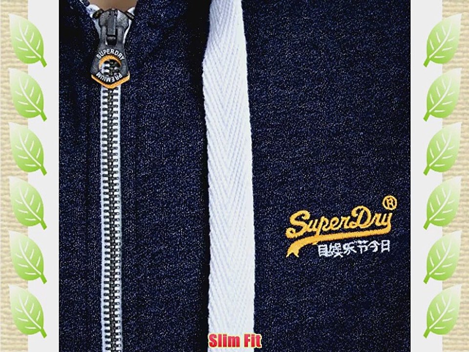 Superdry Orange Label Zip Hoodie navy slub Medium Navy Slub