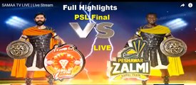 Islamabad United vs Peshawar Zalmi - PSL Final Full Highlights - National Stadium, Karachi - March 25, 2018