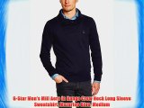 G-Star Men's Mill Aero in Range Crew Neck Long Sleeve Sweatshirt Mazarine Blue Medium