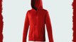 AWDis Girlie (Zipped Hooded Sweatshirt Hoodie) Zoodie Fire Red M