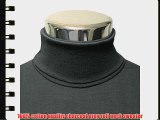 Men's Cotton Charcoal Polo Neck Sweater (Large (42 chest))