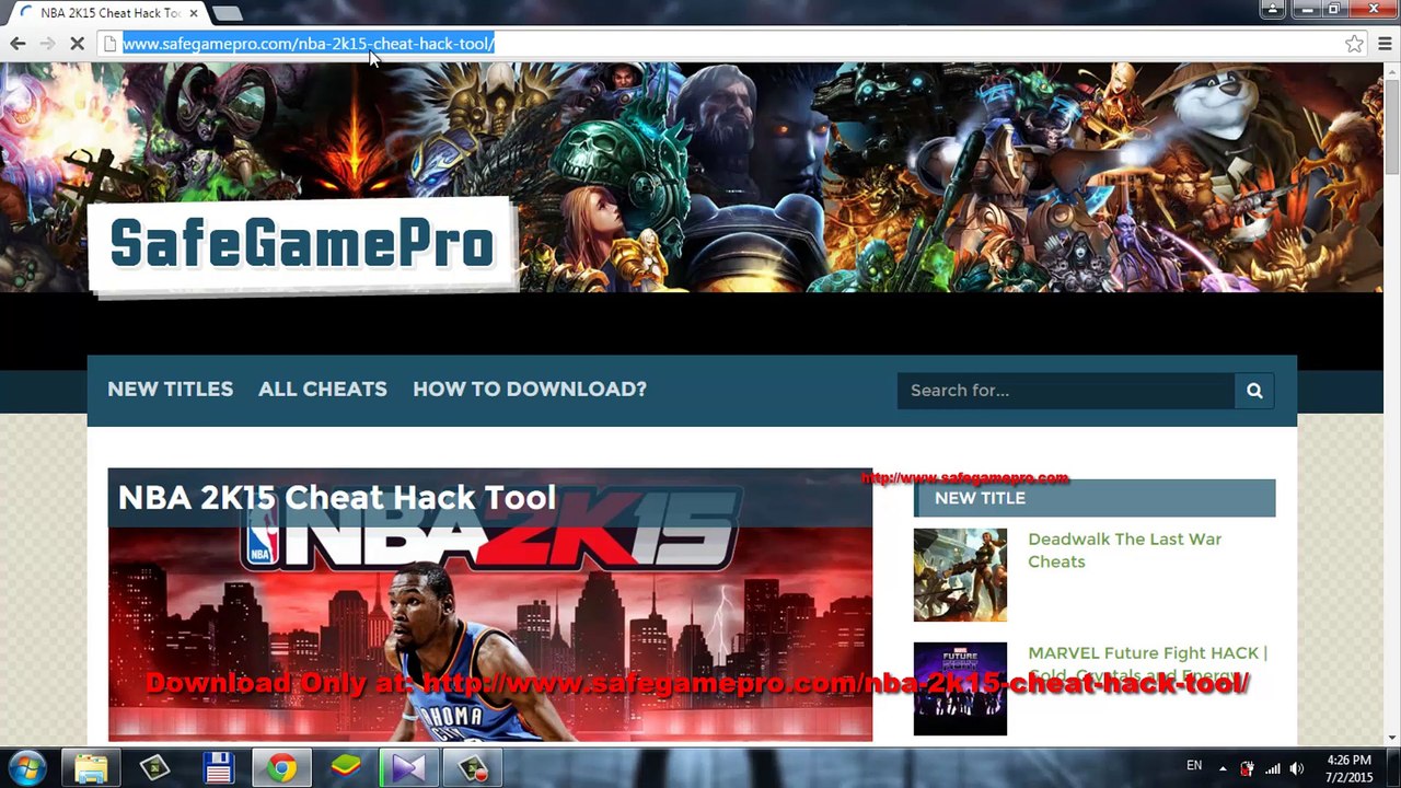 NBA 2k15 Cheats For PS3,PS4,XBOX ONE,XBOX 360,PC 100% Working