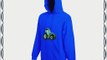 CHILDRENS EMBROIDERED BLUE TRACTOR HOODIE (3-4 YEARS TO FIT 24 ROYAL BLUE)