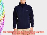 Crew Clothing Men's GBR Micro Fleece Half-Zip Long Sleeve Sweatshirt Blue (Navy) Medium