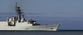 Royal Canadian Navy Ship HMCS Algonquin Crosses Pearl Harbor - RIMPAC 2012