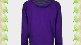 adidas Performance Essentials Mens 3 Stripe Hoodie - Purple - S