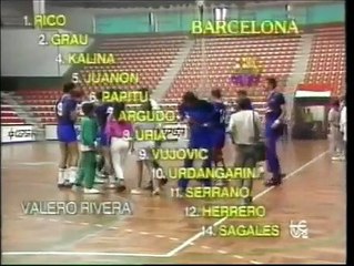 1988/89.- FC Barcelona 20 Vs Atlético Madrid 16 (Semifinal Copa del Rey de Balonmano/Handball)