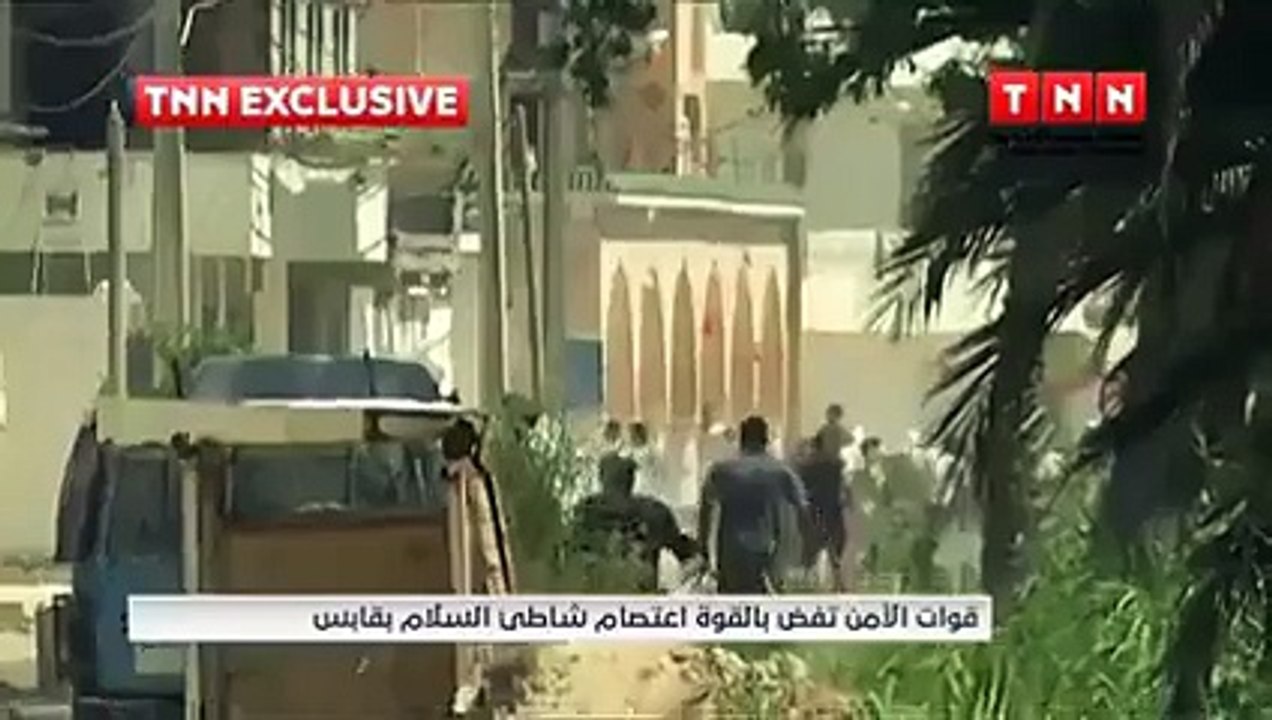 عاجل عاجل قابس الآن ؛ مشادات بين الأمن والمواطنين،