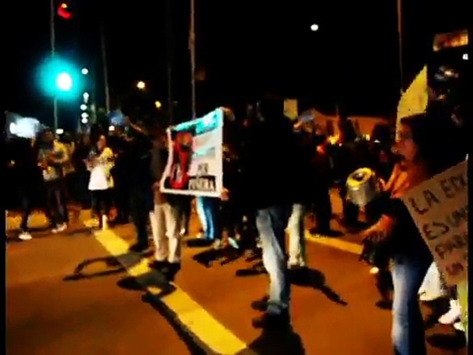 Educación: Protesta Nacional 9-8-2011 noche