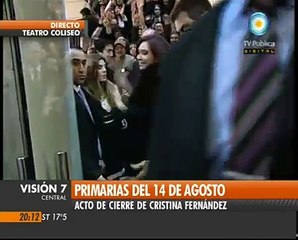 Visión Siete: Boudou, tras el cierre de campaña hacia las primarias