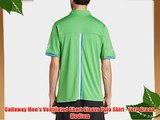 Callaway Men's Ventilated Short Sleeve Polo Shirt - Fern Green Medium