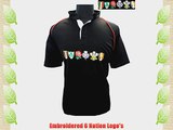 Mens Rugby Shirts 6 nations Tops 6 nations jersey (XL)