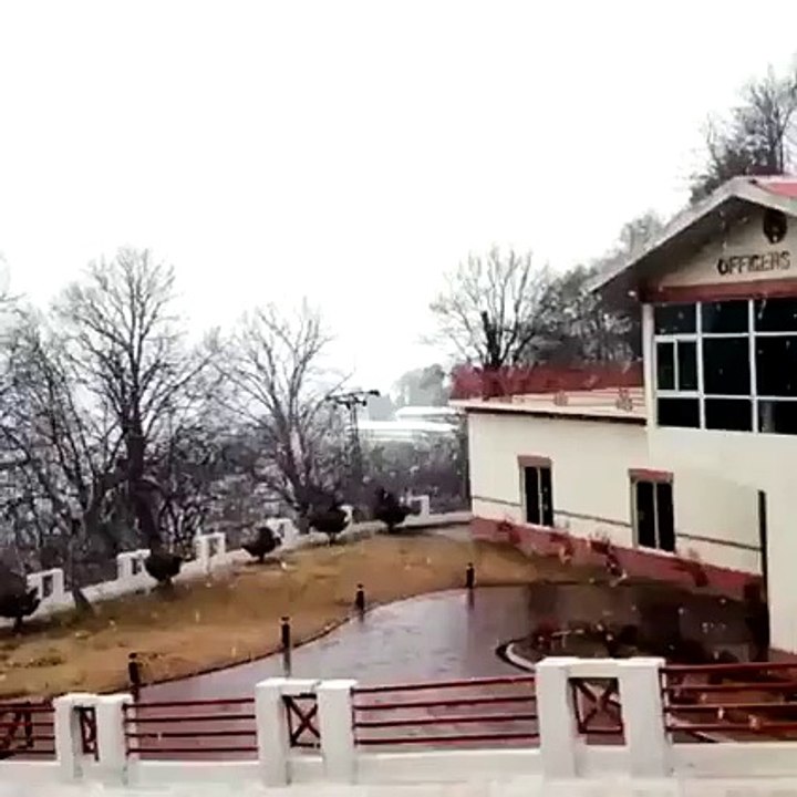 a beautiful snow fall at murree.