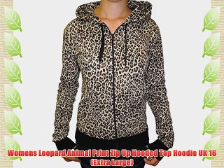 womens leopard print hoodie