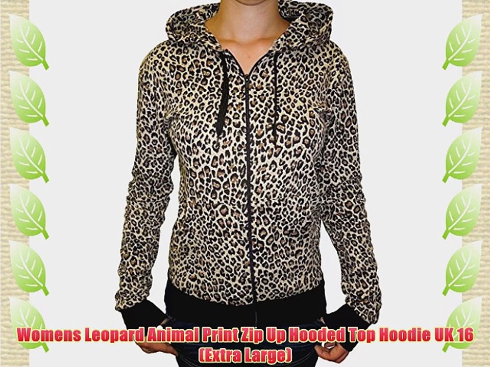 womens leopard hoodie