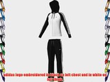 Adidas Young Knit Jog Suit Womens Tracksuit 3 Stripe Hooded Track Top Jog Pants Full Zip Climalite