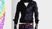 Hot Sales Synthetic Mens Leather Jacket PU Biker Jacket Detachable Hood Motorcycle Jacket