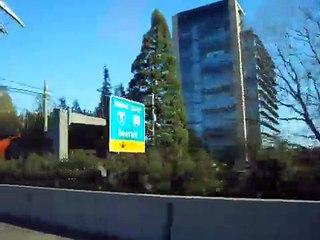 driving - downtown portland (oregon) to vancouver (washington) USA