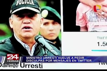 Ministro Urresti pidió disculpas a damas que fueron mencionadas en tuit
