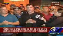 Colectivos 23 de Enero rechazan violencia de la ultraderecha en Venezuela y exigen justicia