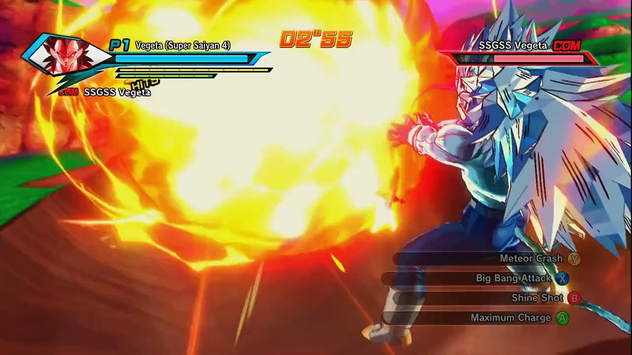 XENOVERSE SSJ5 Vegeta vs SSGSS Vegeta