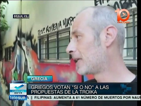 Griegos piden con su voto que el país no ceda ante la Troika
