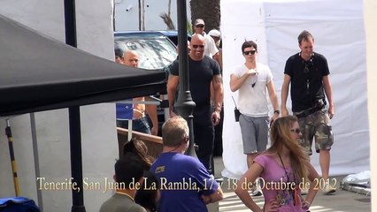 Fast and Furious 6 Vin Diesel y The Rock en Tenerife, Octubre 2012