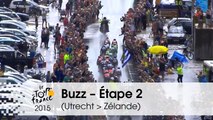 Buzz du jour / Buzz of the day - Bordures sous la pluie - Étape 2 (Utrecht > Zélande) - Tour de France 2015