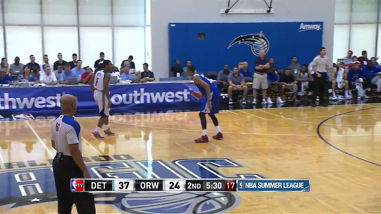 Stanley Johnson Alley-Oop Dunk _ Pistons vs Orlando White _ July 4, 2015 _ 2015 NBA Summer League