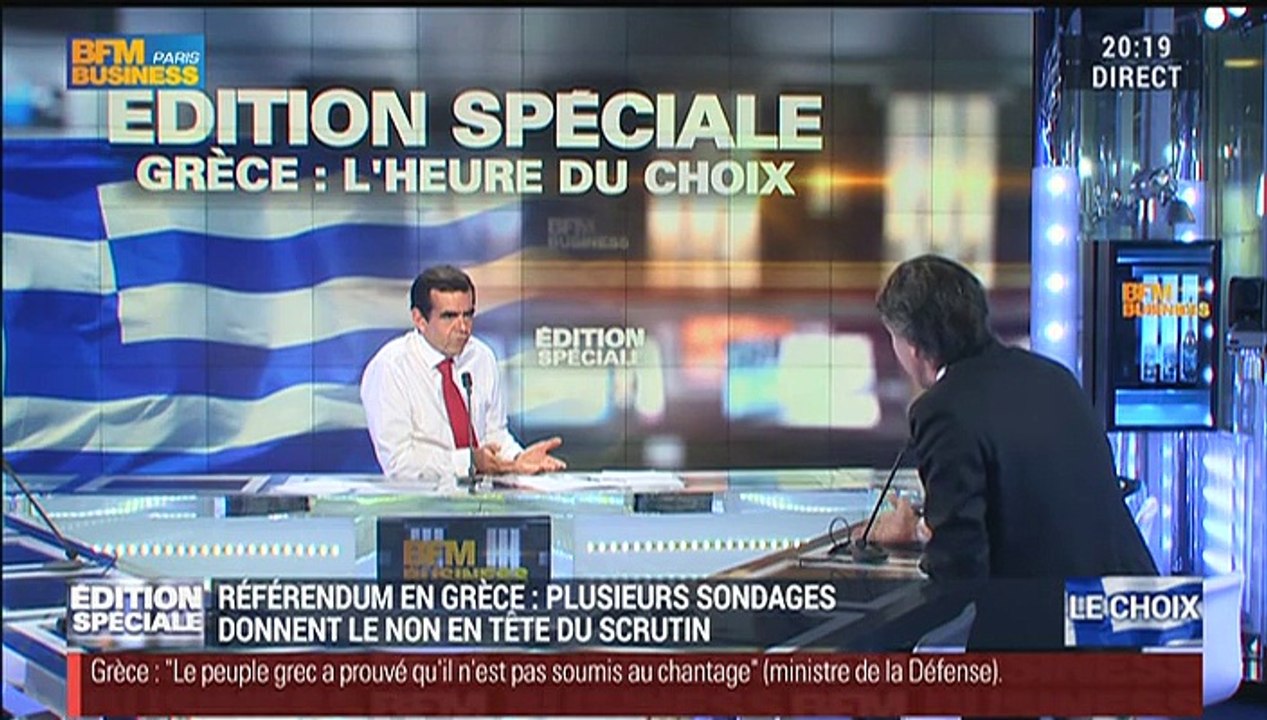 Édition Spéciale Grèce: Philippe Dessertine: "Si la BCE coupe le robinet, les banques grecques seront immédiatement en faillite" - 05/07