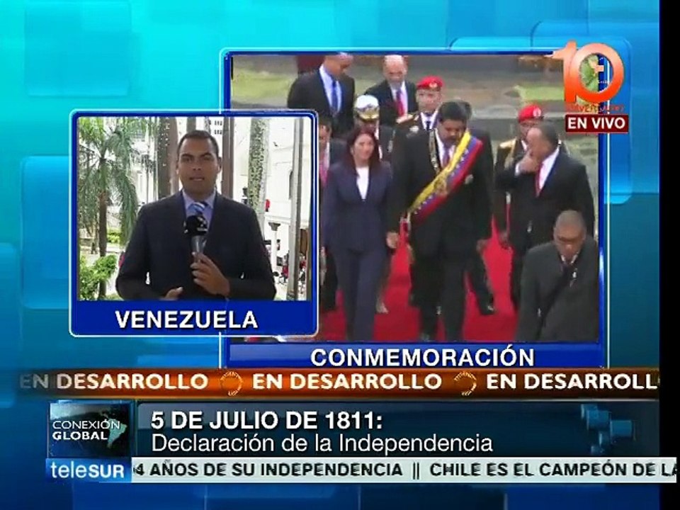 Venezolanos conmemoran 204 años de la firma del acta independentista