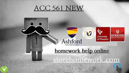 ACC 561 Week 6 Assignment WileyPLUS