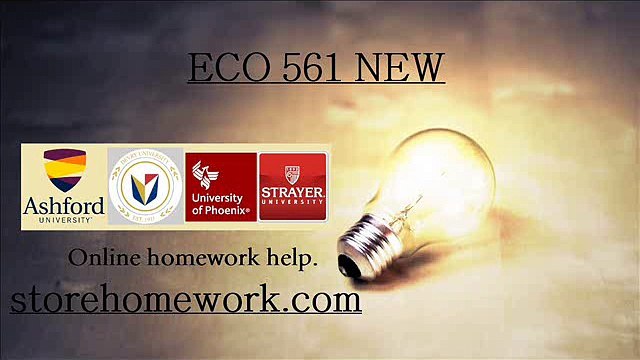 ECO 561 Week 6 Individual Final Proposal NEW