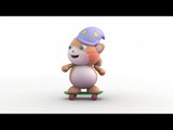Looi the cat on a Skateboard,Looi Shorts for Kids