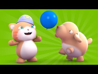 Looi the cat - a balloon playing Puppy, for kids