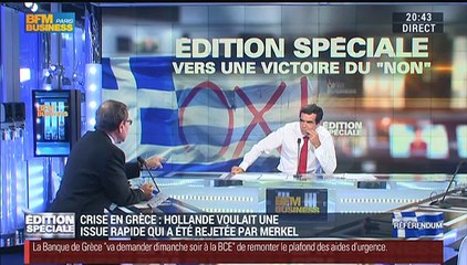 Édition Spéciale Grèce: Robert Rochefort: "Demain soir, le vrai enjeu c'est que François Hollande et Angela Merkel tiennent le même discours" – 05/07