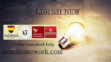 LDR 531 Week 2 Individual Professional Development Plan NEW