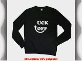21 Century Clothing Unisex Uck Off Sweatshirt Black Large (44-46 inches)