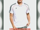 adidas Performance Predator Style Football Mens Polo Shirt Jersey - White - S