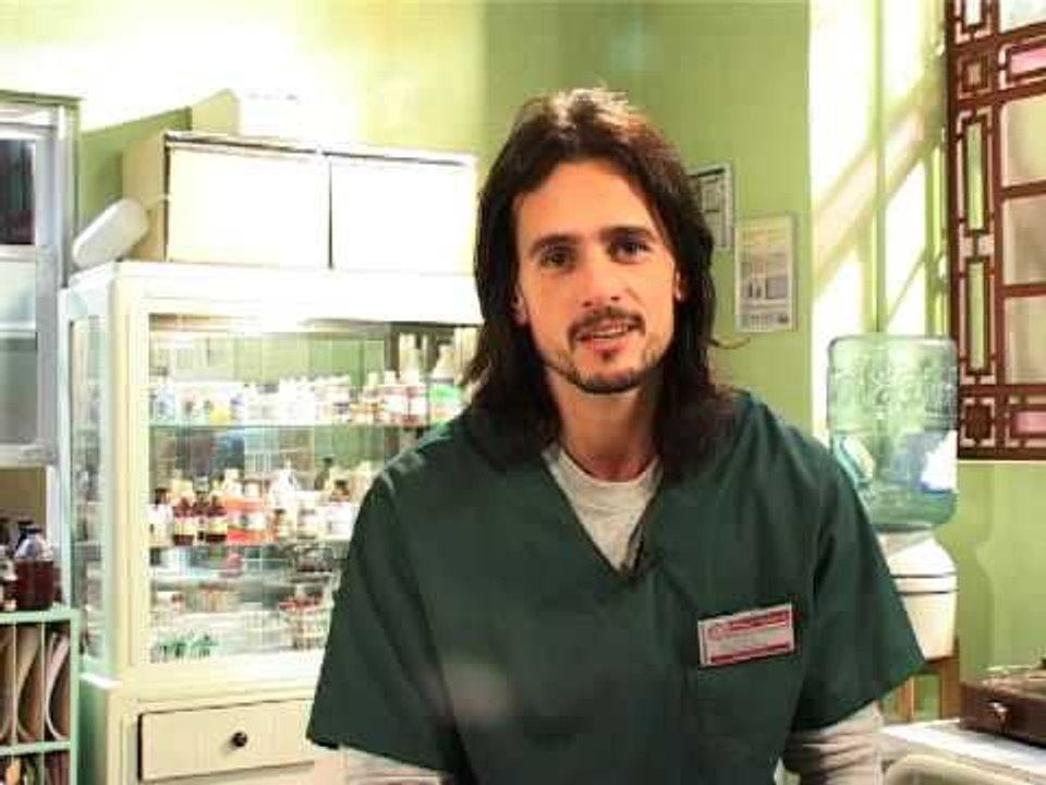Cristian Sancho, en el set
